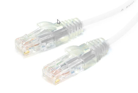 CAT6 SLIM 1M PATCH CABLE - WHITE