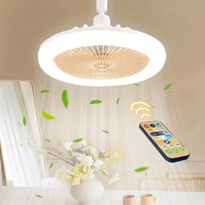 Modern Nordic 2-in-1 Ceiling Fan Light with Remote Control