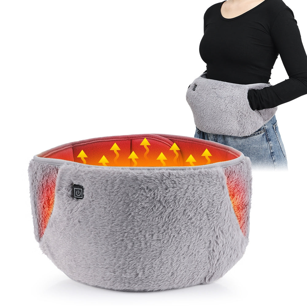Graphene Heated Warmer Belt Waist Warming Pad USB Recharging Abdominal Warmer