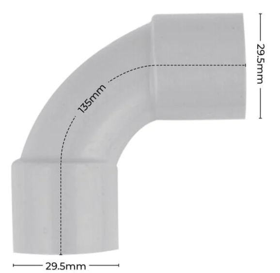 25mm Conduit Bend Elbow 90 Degree