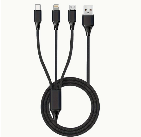 3 in 1 Charging Cable USB + Lightning
