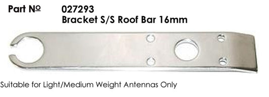 Benelec 027293 Bracket S/S Roof Bar 16mm