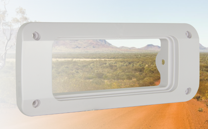 MK011W Large Flush Mount Bracket - Suit GX400 / GX700 - White