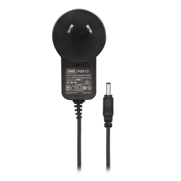GME 1A 12V DC Output Power Supply Plug Compatible w/ BCD020 BCD021