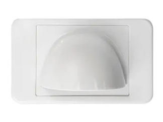Bullnose Wall Plate: White