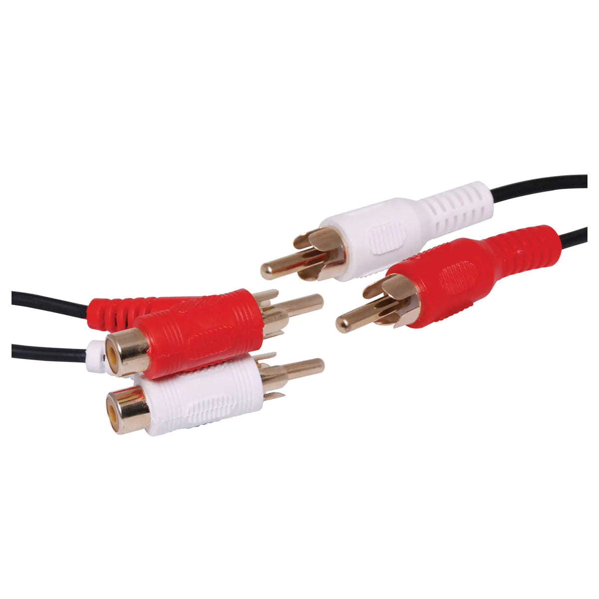 1.5m OFC Dual RCA Piggyback to Dual RCA Cable