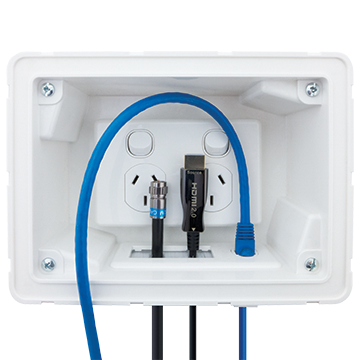 04MM-RP02 Recessed Wall Point with Built-in Cable Management System