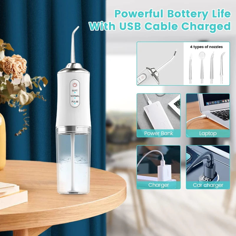 Portable Dental Water Flosser Oral Irrigator