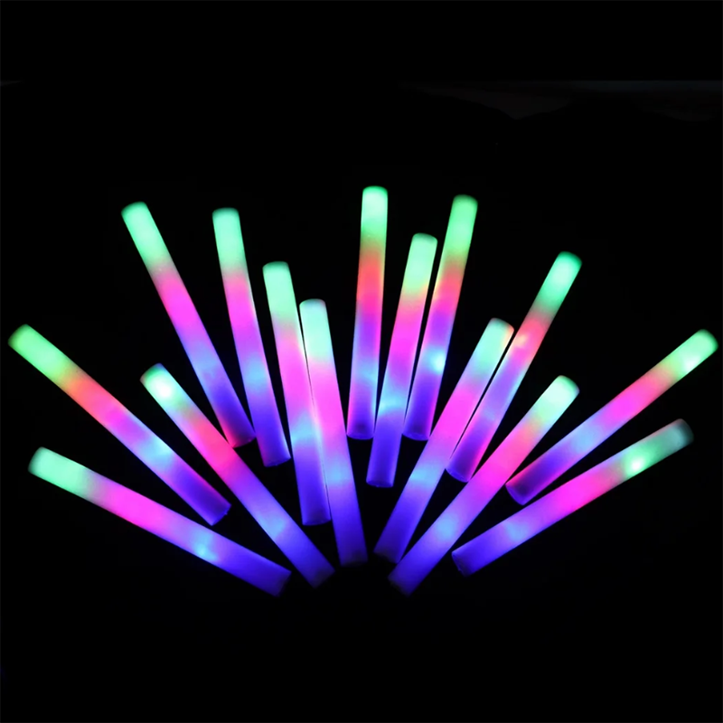8/10/15/20pcs Colorful LED Glow Foam Sticks