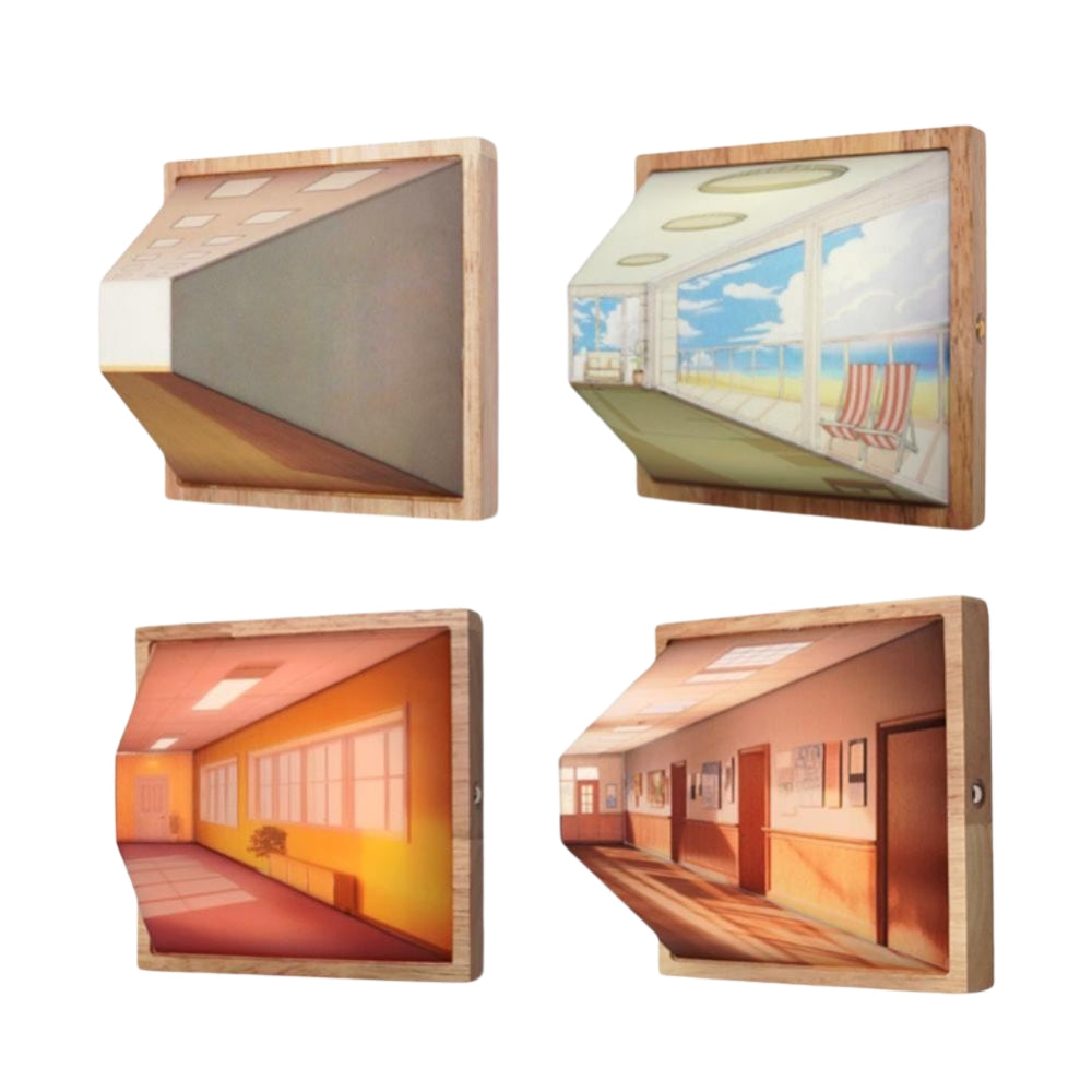 Modern LED Wall Lamp For Bedroom Living Hall Room 3D Wall Lamp
