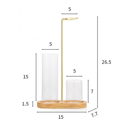 Incense Holder Sticks 2 in 1 Anti Ash Burner Glass Catcher Organizer