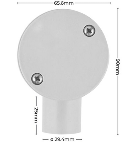25mm 1-Way Conduit Junction Box END