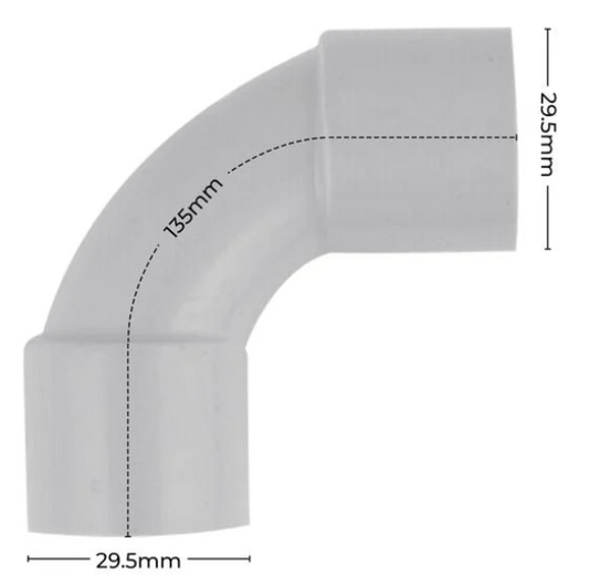 25mm Conduit Bend Elbow 90 Degree