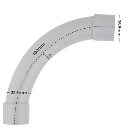 32mm Conduit Bend 90 Degree