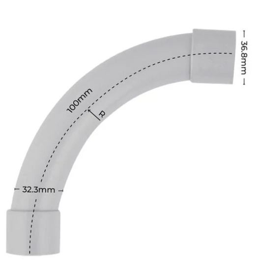 32mm Conduit Bend 90 Degree