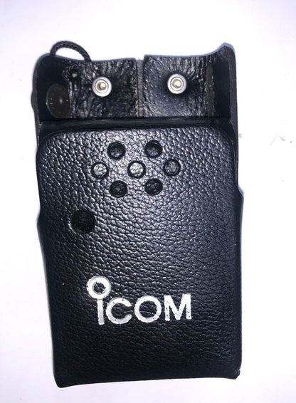 Leather Carry Case with Belt Loop Compatible with ICOM IC-F3001, IC-F3101D, ECT.