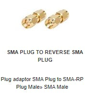 AD1003 Plug adaptor SMA Plug to SMA-RP P