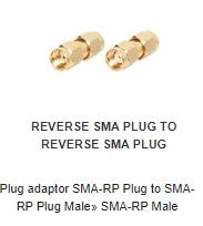 AD1011 Plug adaptor SMA-RP Plug to SMA-RP Plug Male» SMA-RP Male