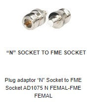 AD1075 “N” SOCKET TO FME SOCKET