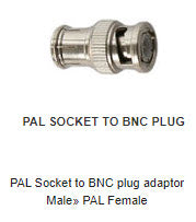 AD235 PAL Socket to BNC plug adaptor Mal