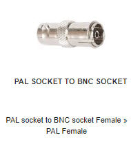 AD294 PAL SOCKET TO BNC SOCKET