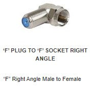 AD328 “F” Right Angle Male to Female