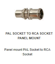 AD504 PAL SOCKET TO RCA SOCKET PANEL MOU