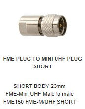 FME 150 SHORT BODY 23mm FME-Mini UHF Mal
