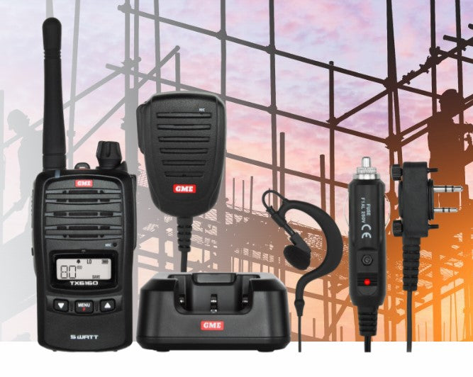GME TX6160 5/1 Watt UHF CB Handheld Radio