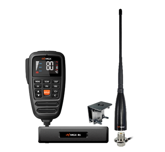 MGX R1 IND IP67 REMOTE MIC UHF CB INDUSTRY PACK 477Mhz