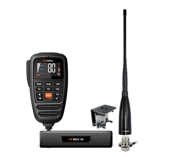 MGX R1 IND IP67 REMOTE MIC UHF CB INDUSTRY PACK 477Mhz