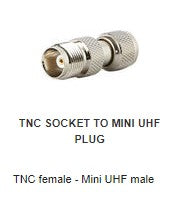 MUF250 TNC female - Mini UHF male
