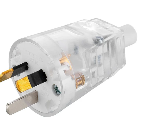 Deta 10 Amp Clear Hard Cover Plug Top 6310B