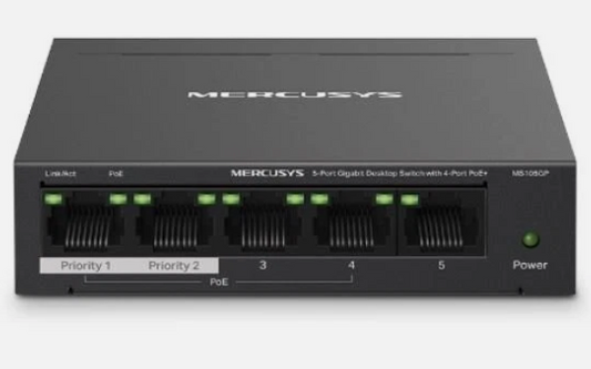 5-Port Gigabit Switch With4-Port POE MS-105GP