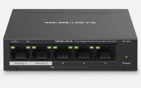 5-Port Gigabit Switch With4-Port POE MS-105GP