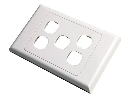 5 Way Australian Style Wall Plate