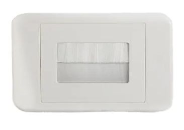 Brush Wall Plate - White