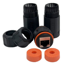 CAT6A WATERPROOF RJ45 INLINE COUPLER