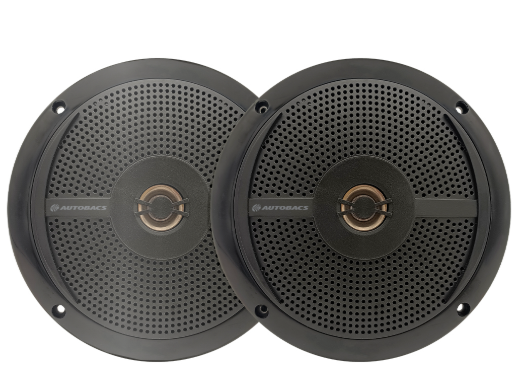 M620W AUTOBACS 6.5 INCH 2-WAY SLIM FIT MARINE SPKS- Black