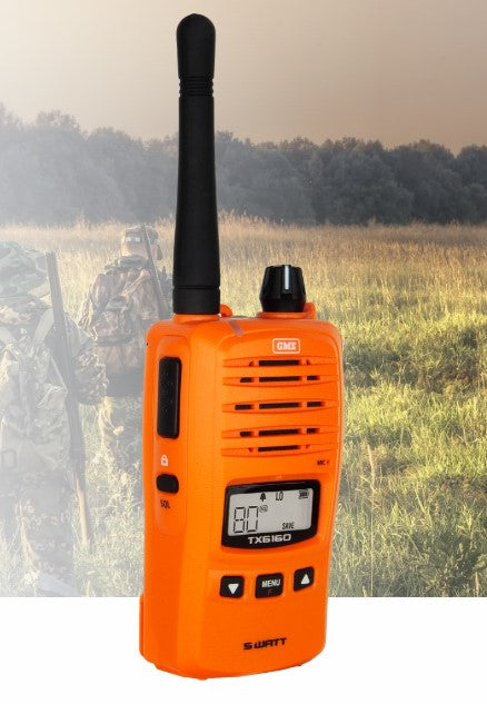 TX6160XO 5/1 Watt IP67 UHF CB Handheld Radio - Blaze Orange