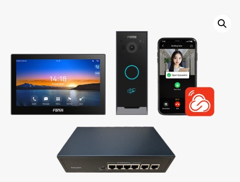 VIK-01P Intercom Kit with 4 Port PoE Switch